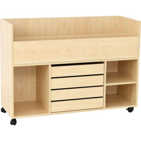 Dulap cu roti TFAW pentru depozitare materiale de creatie, artar, gradinita si scoala - imagine 13